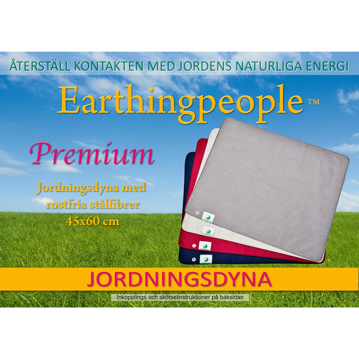 Premium jordningsdyna, 45x60 cm